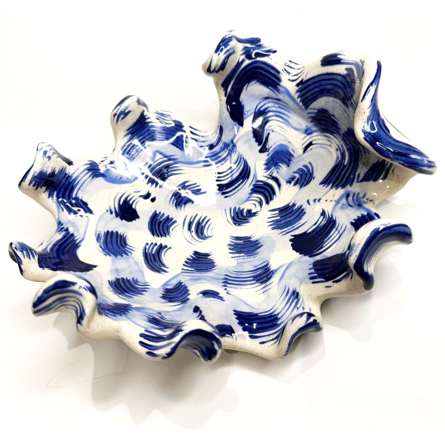 Blue and Navy Bowl, ceramic ROHG142