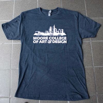 Skyline Tee: Heather Navy