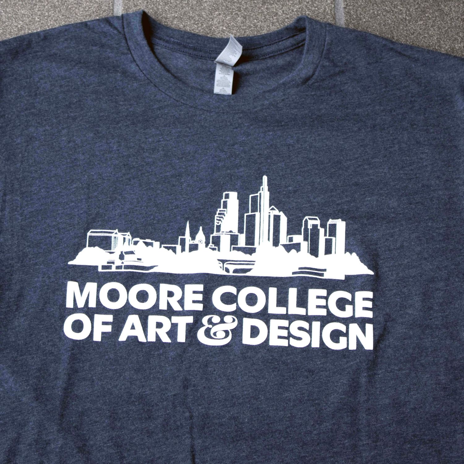 Skyline Tee: Heather Navy