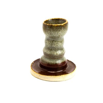 Flecked Candle Holder, ceramic HANN04