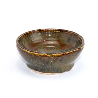 Acid Wash: Feather and Leaves Bowl, ceramic HANN03