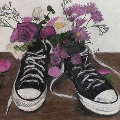 Floral Sneakers, print FEST06