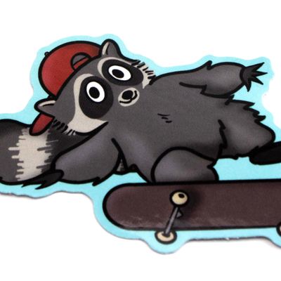 Cool Raccoon, sticker FEST03