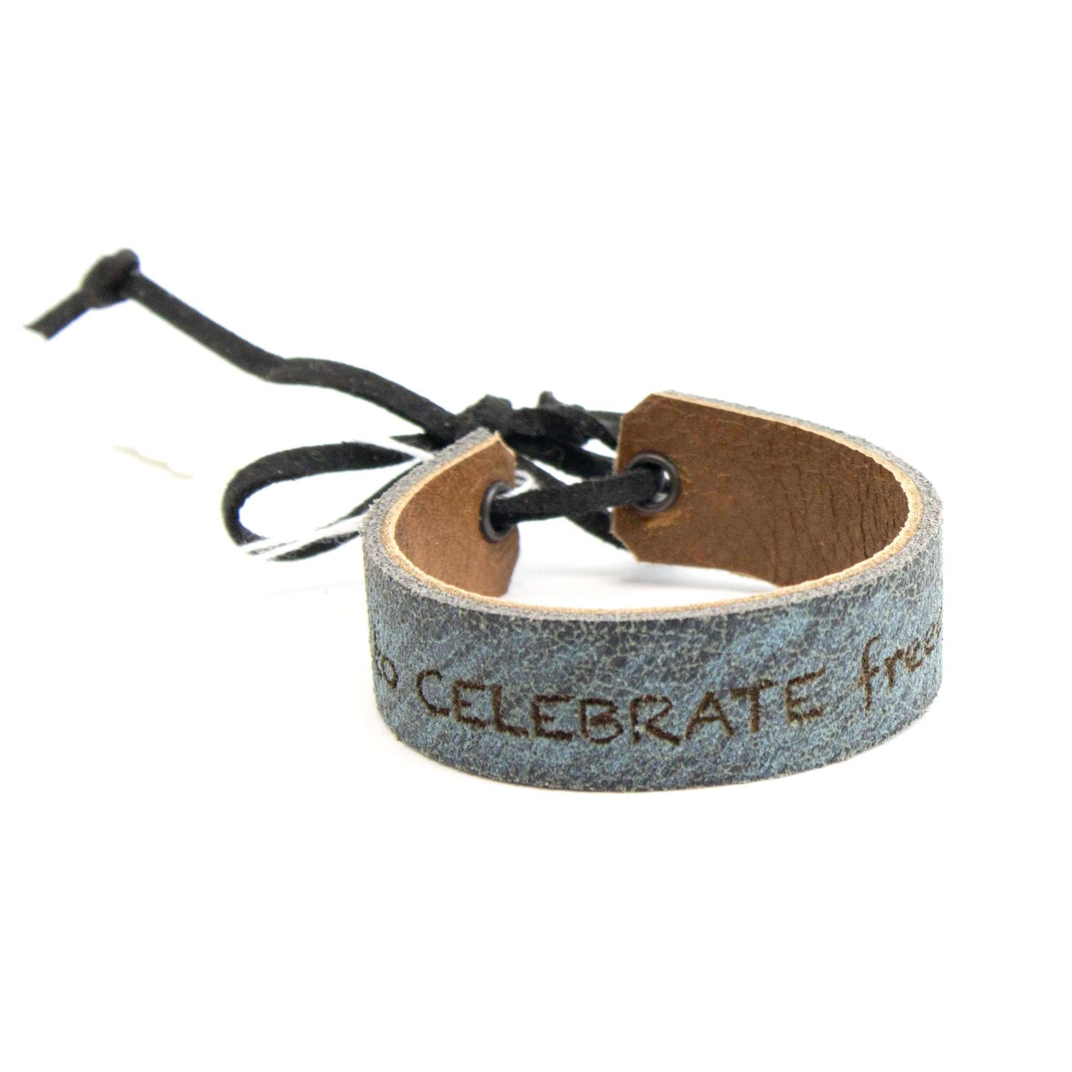 to CELEBRATE freedom!, leather bracelet CASK292
