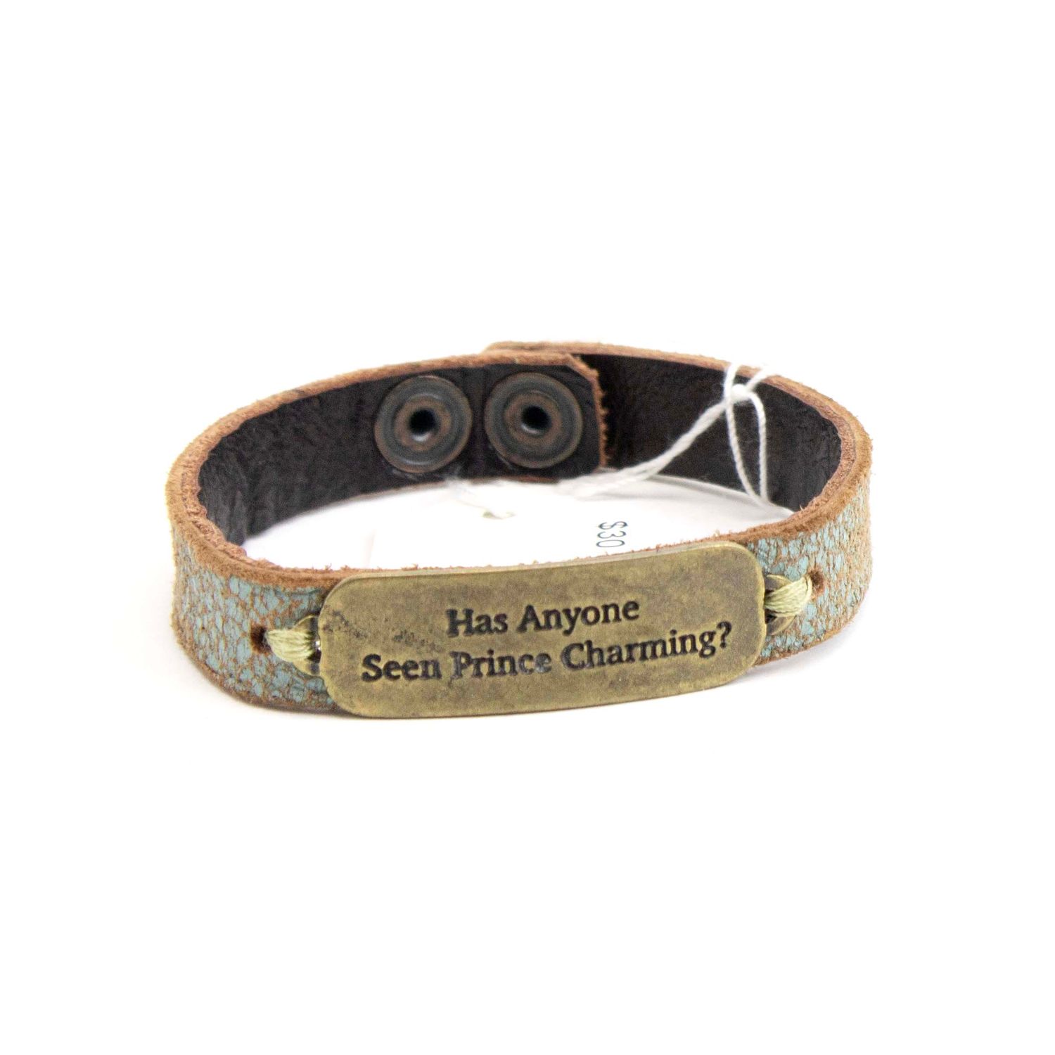 Has Anyone Seen Prince Charming, leather bracelet CASK290