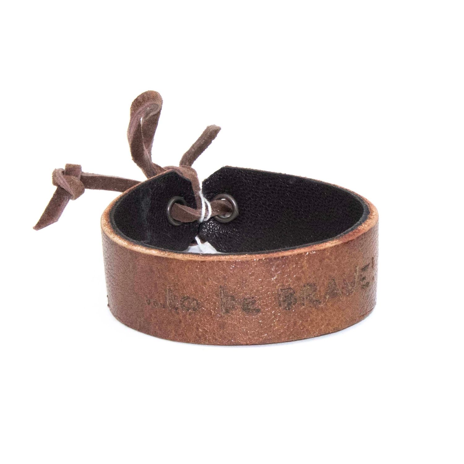 to be BRAVE!, leather bracelet CASK291