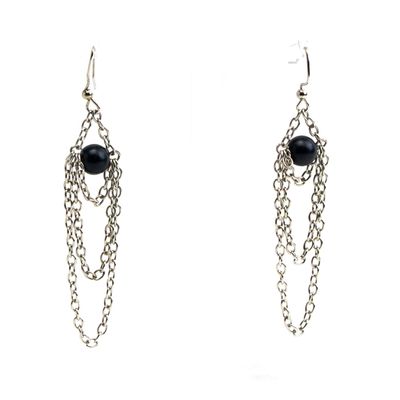 Black Obsidian, earrings RILM147