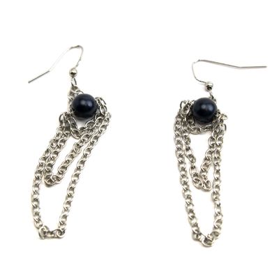 Black Obsidian, earrings RILM147