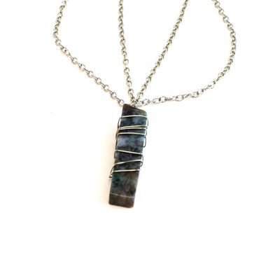 Kyanite Wire Wrap, necklace RILM151