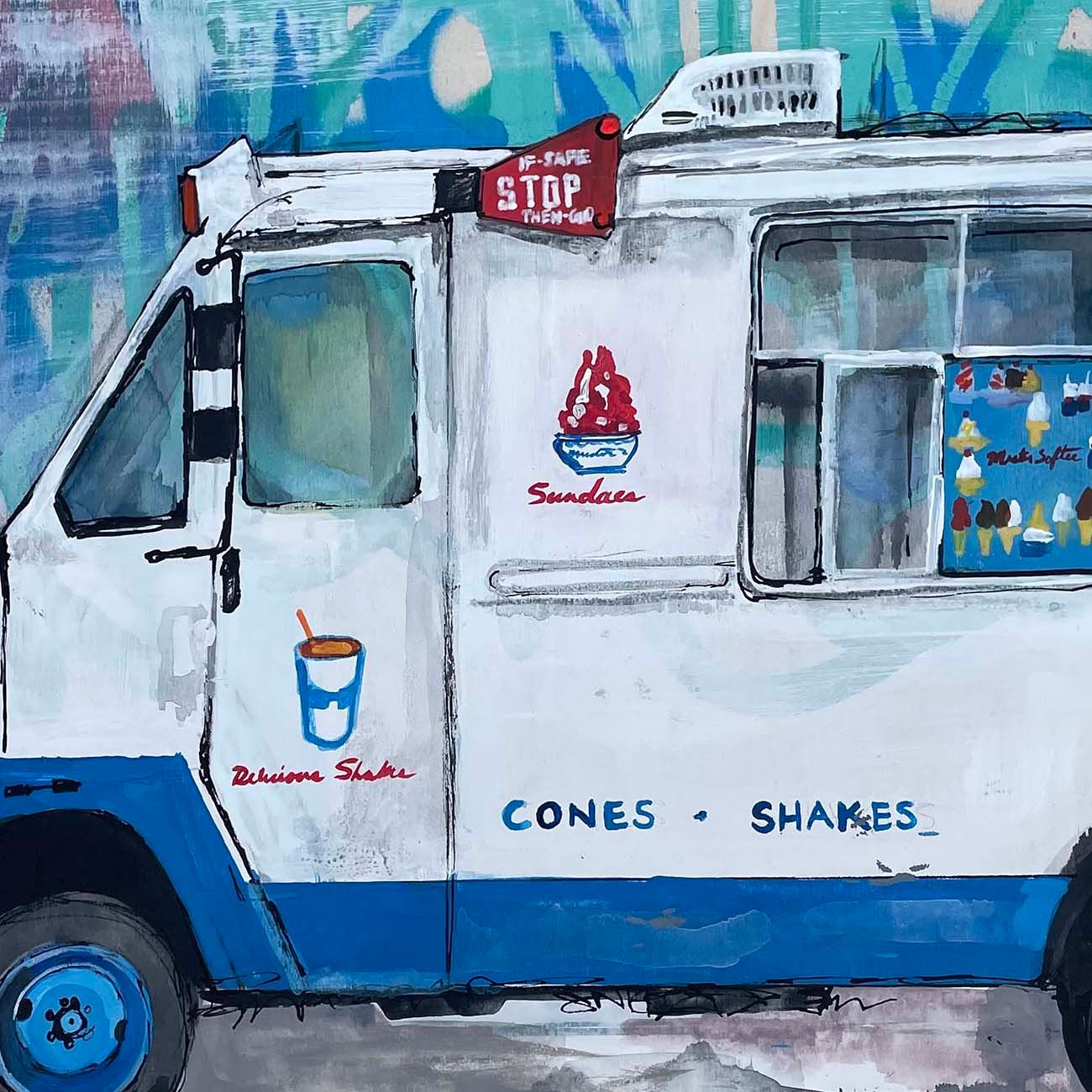 Passing Thru, 9 inch archival print WHIC10