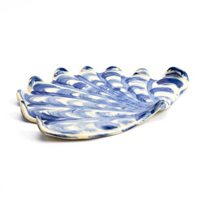 Organic Platter: Blue, ceramic ROHG136