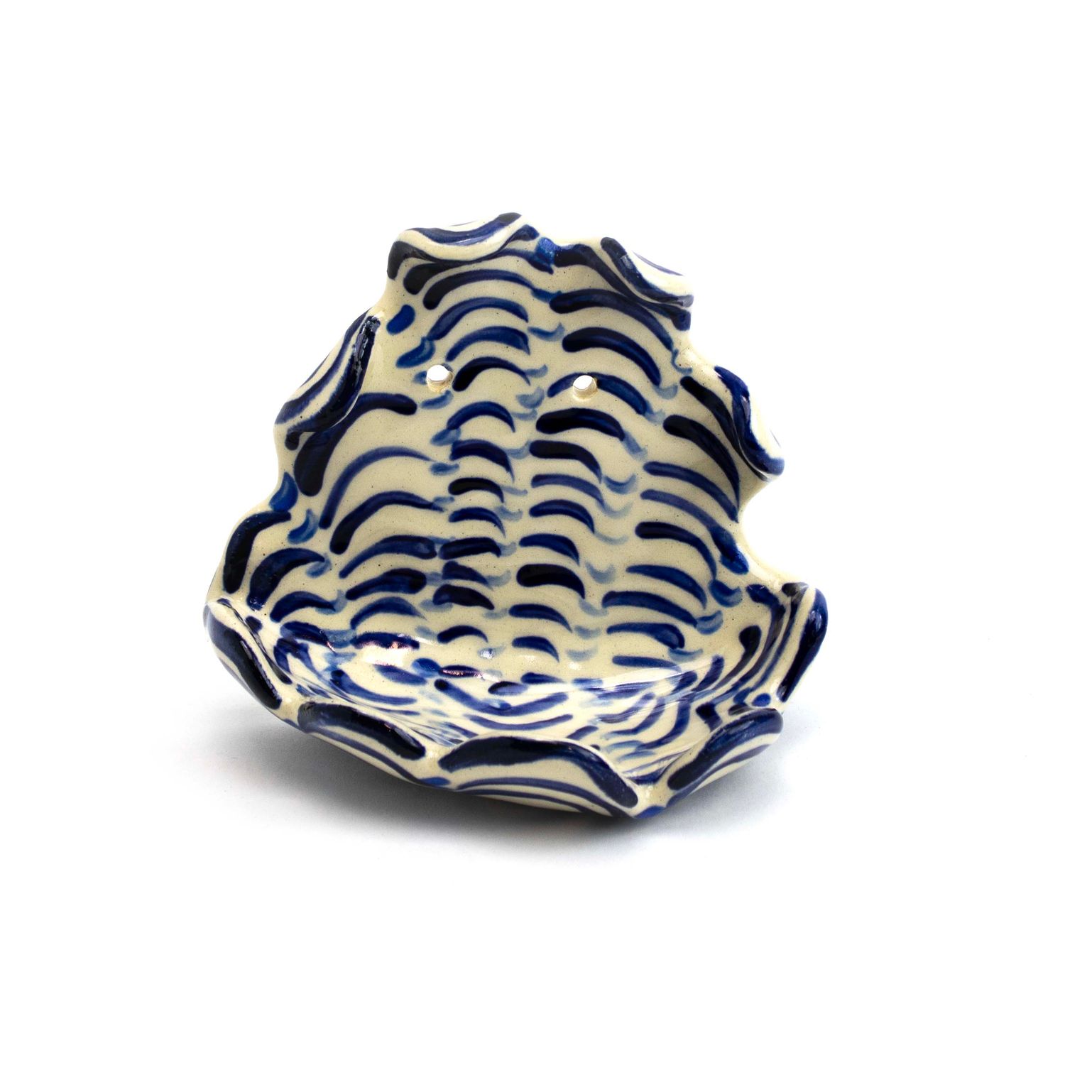 Small Wall Pocket: Indigo, ceramic ROHG130