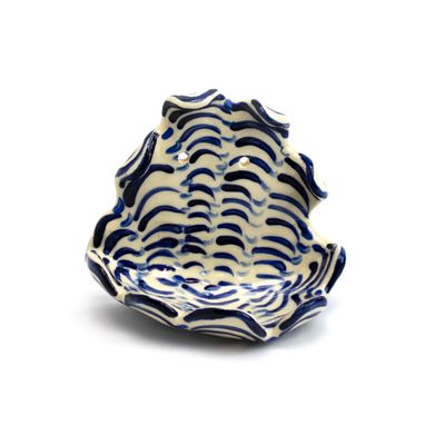 Small Wall Pocket: Indigo, ceramic ROHG130