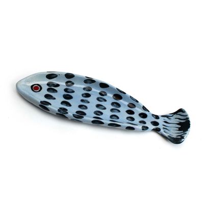 Fish Platter: Light Blue and Navy, ceramic ROHG140