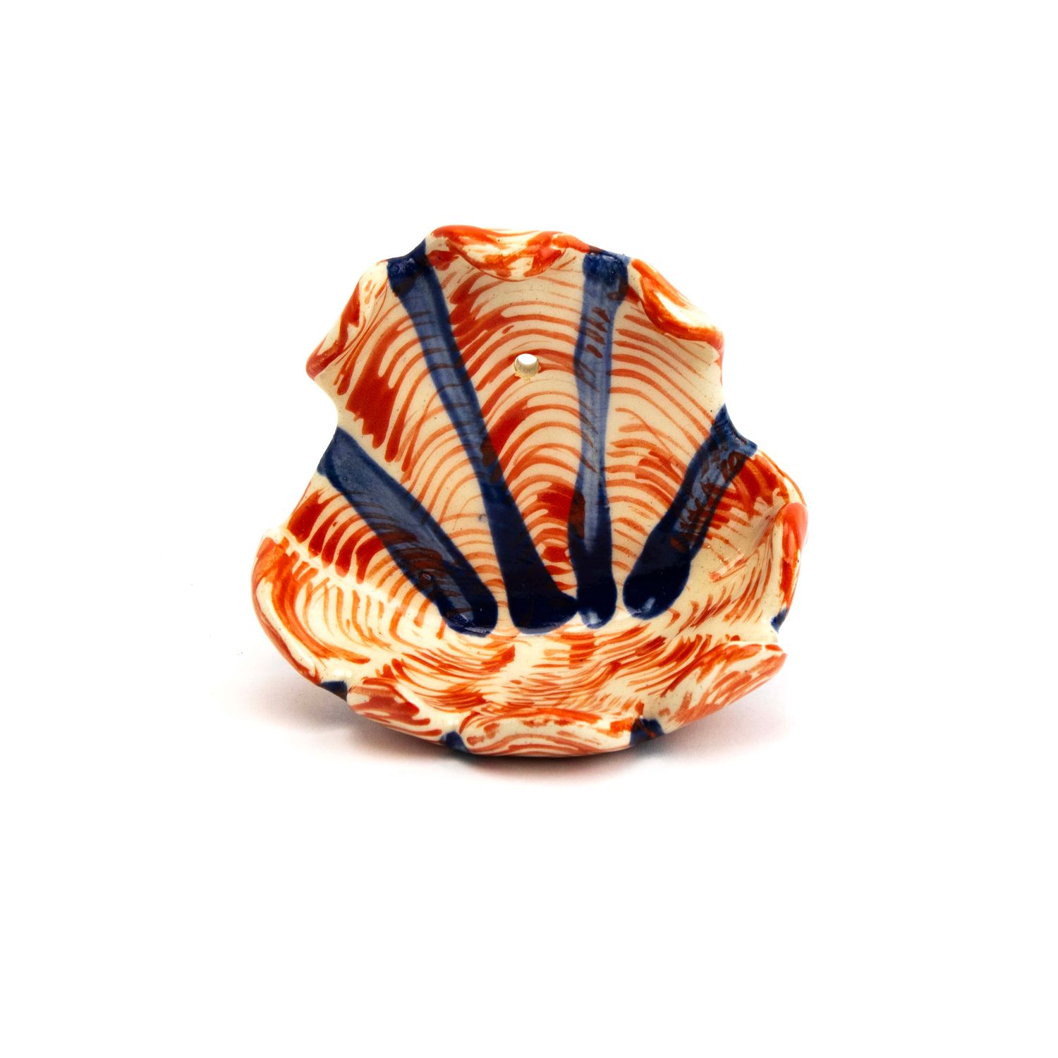 Small Wall Pocket: Orange and Blue Small, ceramic ROHG132