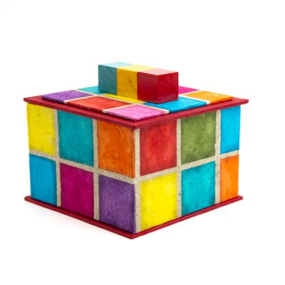 Multi-Color Squares, square box COLD893