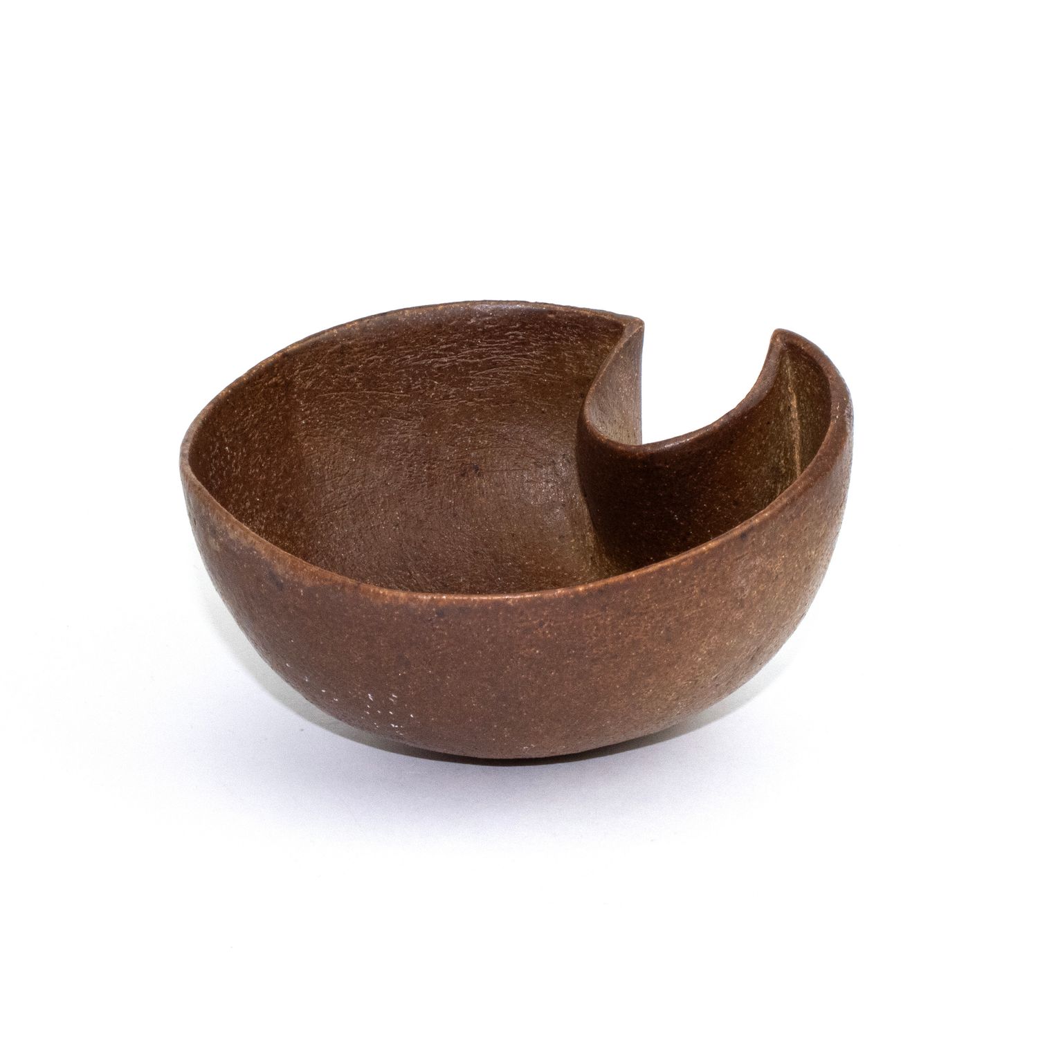 Scoop Vessel, soda fired ceramic LISW34