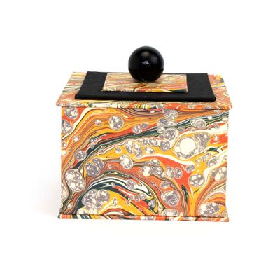 Orange Marble, square box COLD894