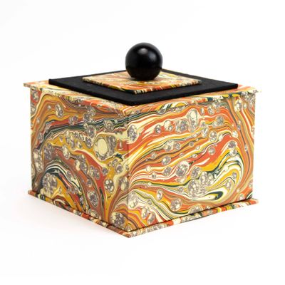 Orange Marble, square box COLD894