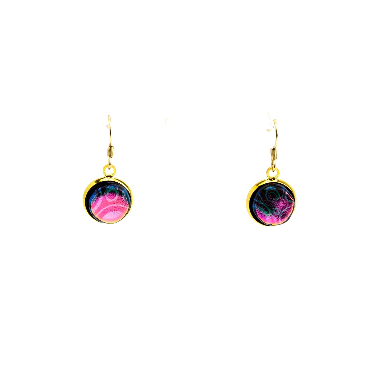 Hot Pink Circles, earrings VINK993