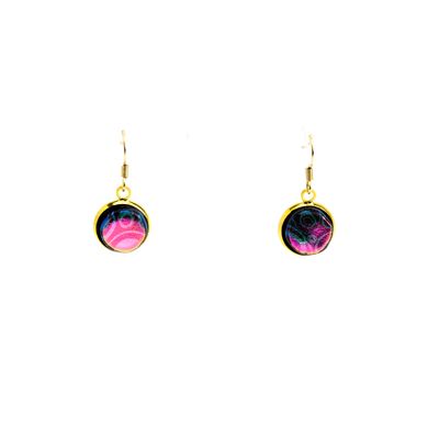 Hot Pink Circles, earrings VINK993