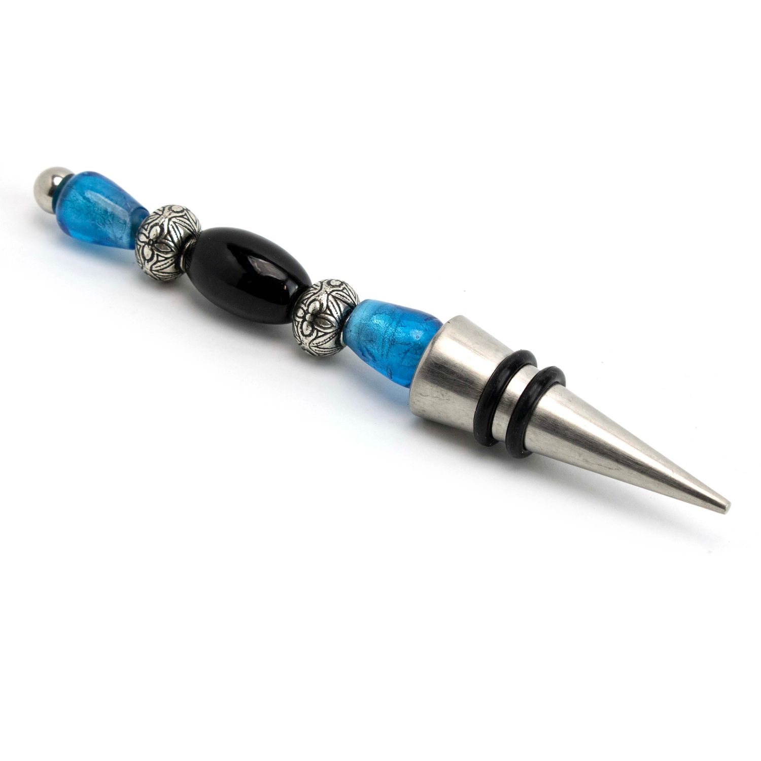 Royal Blue, glass wine stopper VINK1006