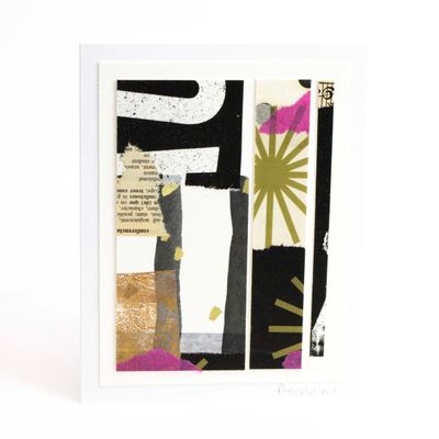 Kind Thoughts, mixed media card AROS072