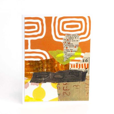 Sunday Best, mixed media card AROS077