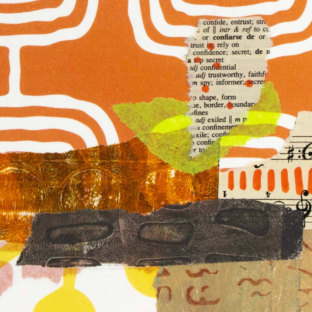 Sunday Best, mixed media card AROS077
