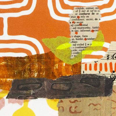 Sunday Best, mixed media card AROS077