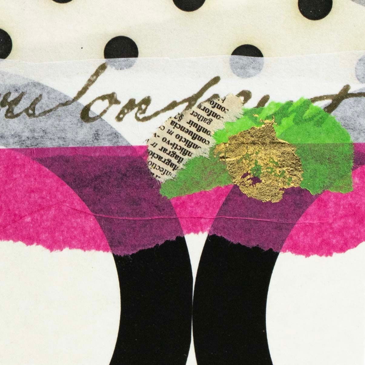 Uptown Girl, mixed media card AROS080