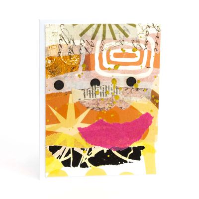 Sunburst, mixed media card AROS087