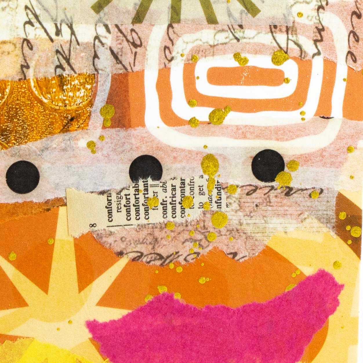 Sunburst, mixed media card AROS087