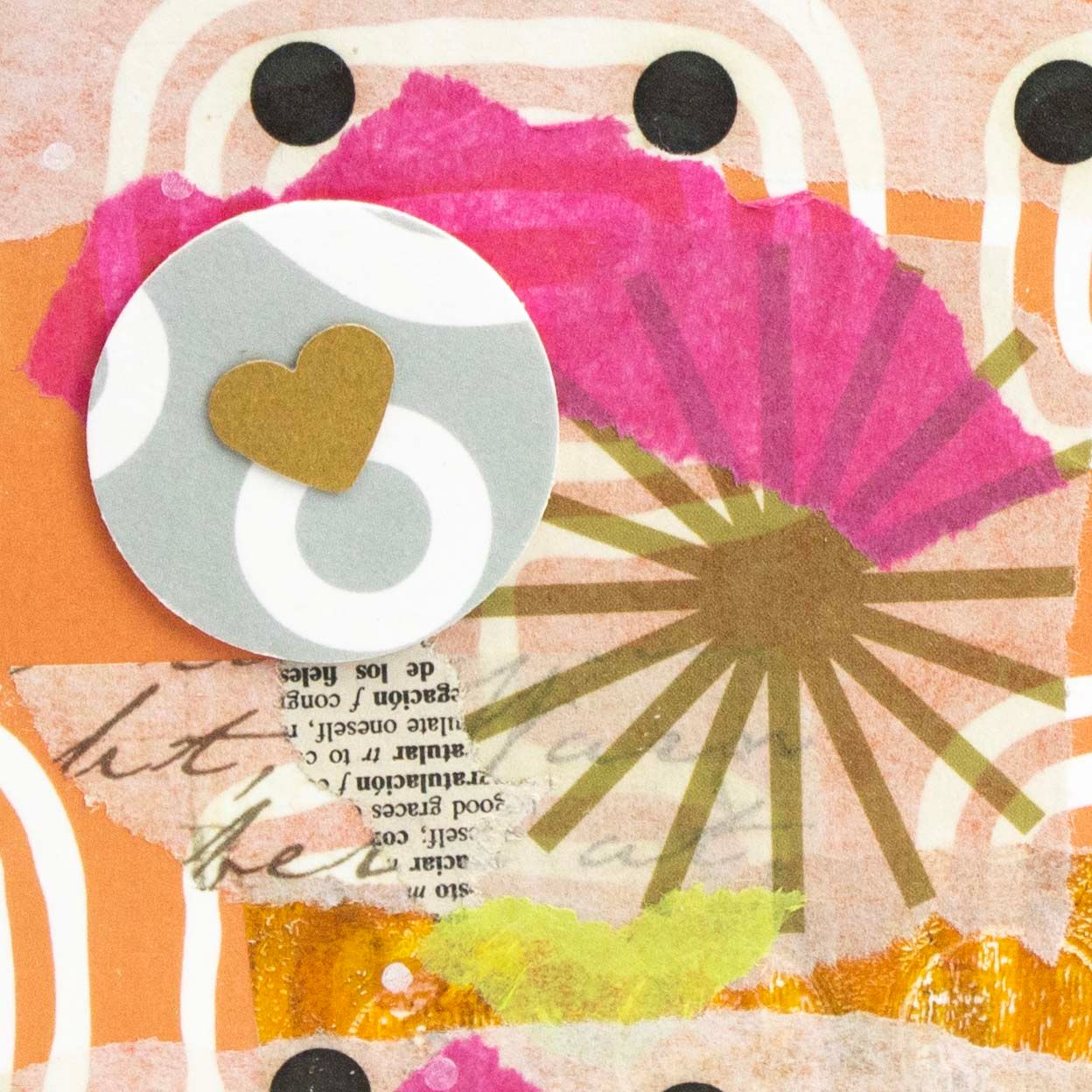 Summer Citrus, mixed media card AROS075