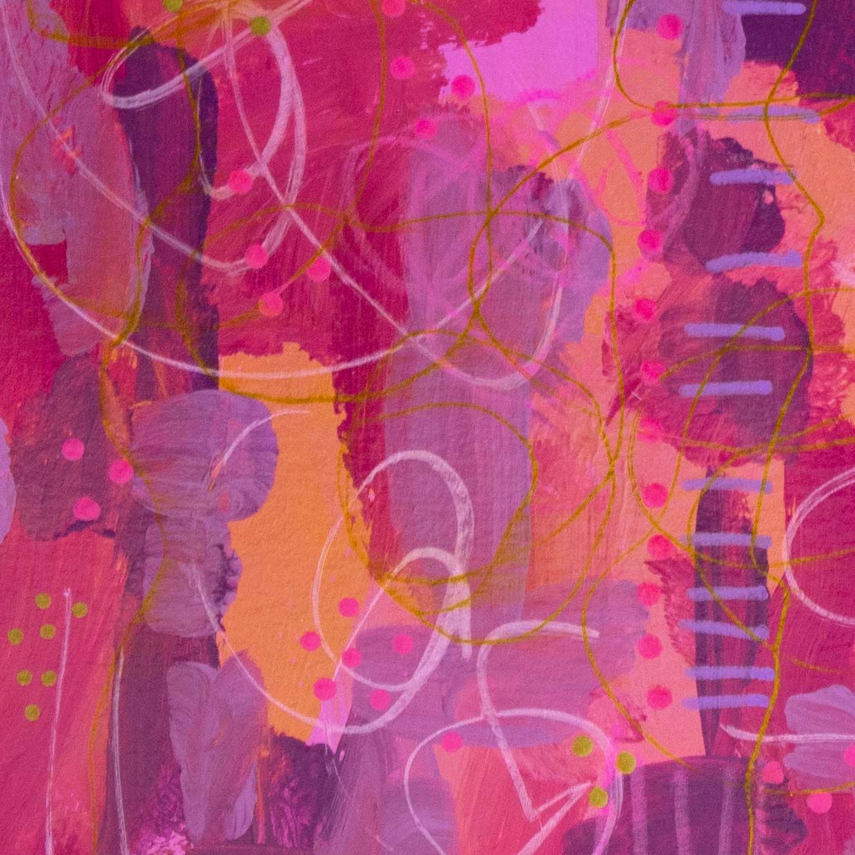She's a Rainbow, mixed media card AROS082
