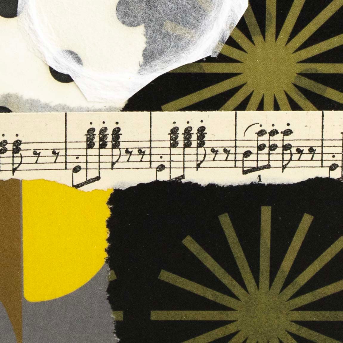 I Can Hear Music, mixed media card AROS079