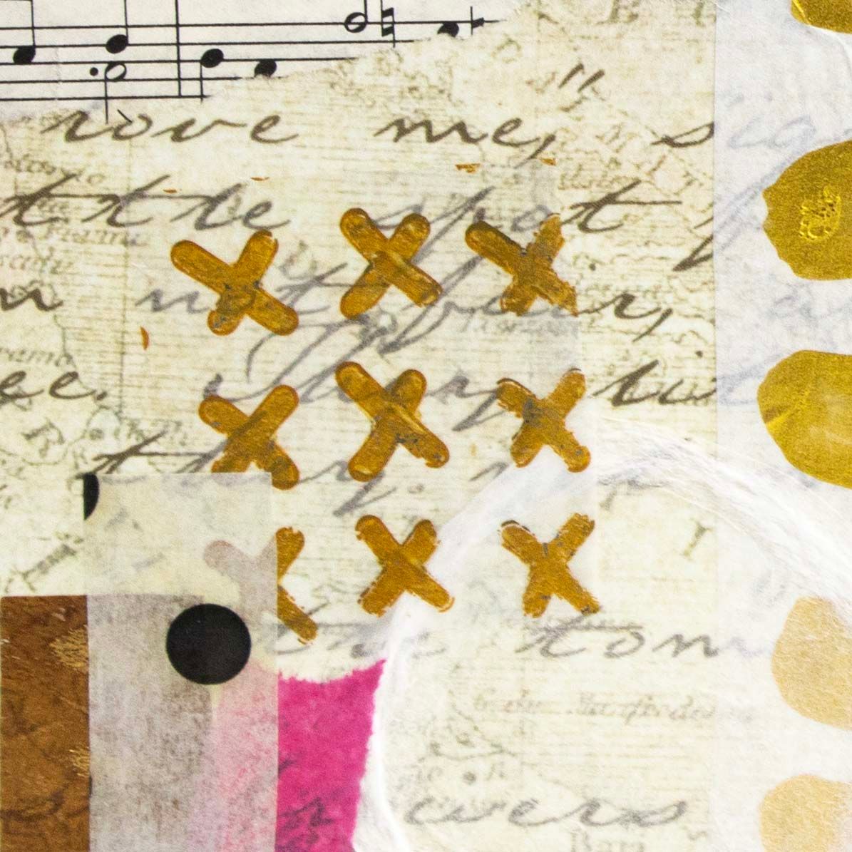 X Marks the Spot, mixed media card AROS092