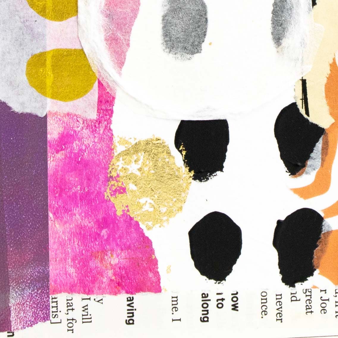 Big Spots, mixed media card AROS073