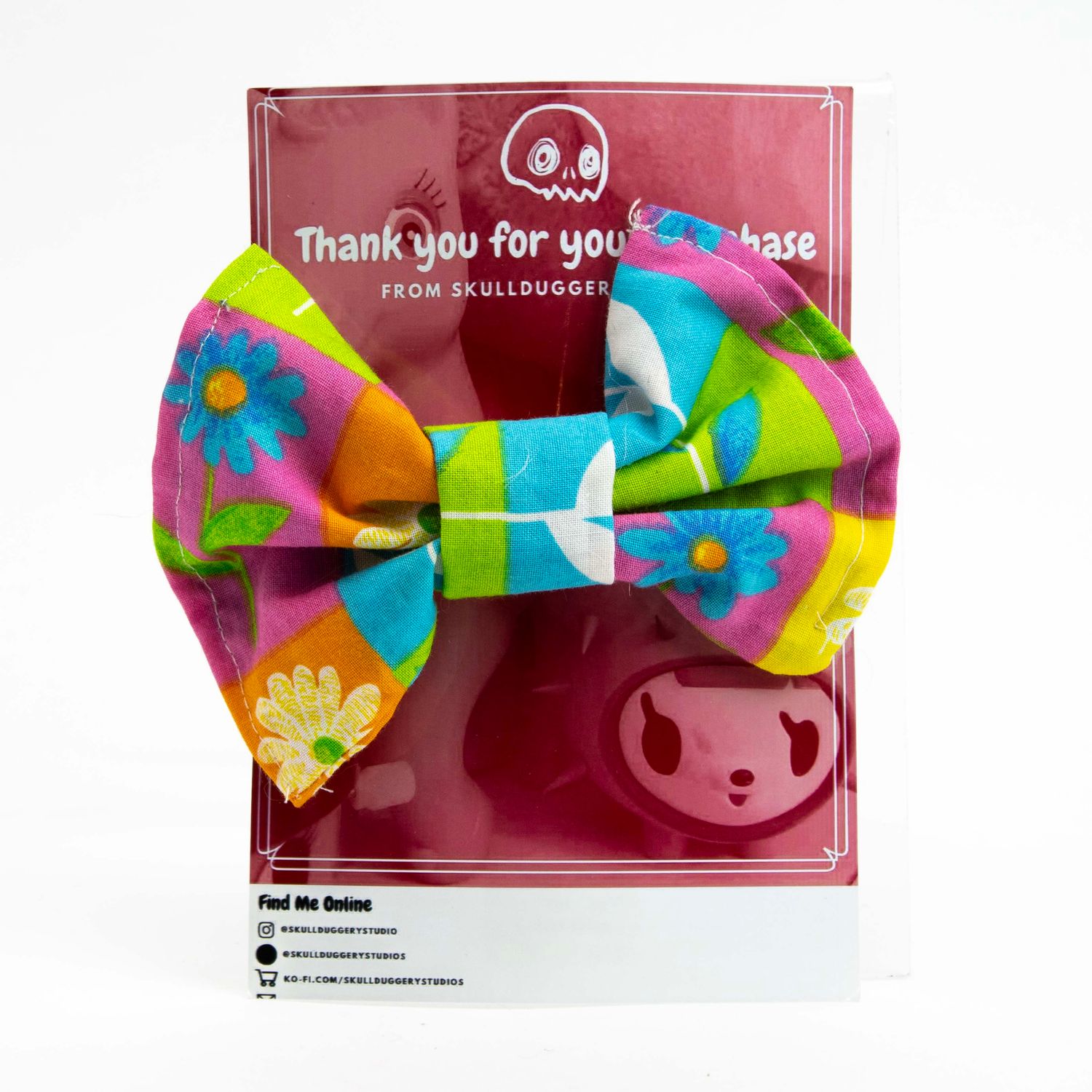 Flower Block, hair bow clip LAPR765