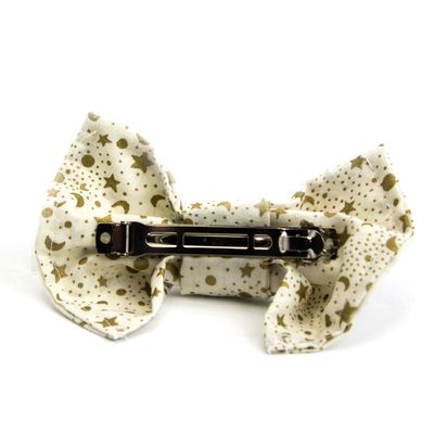 White Celestial, hair bow clip LAPR767