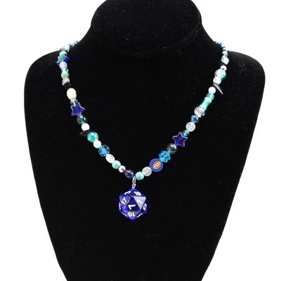 Blue Dice, necklace LAPR783