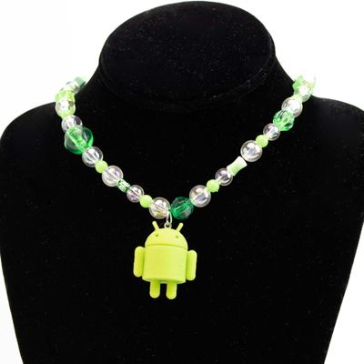 Green Alien, necklace LAPR782