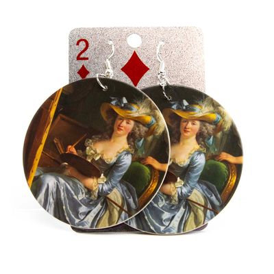 Elisabeth Vigee LeBrun With Paint, earrings LAPR818