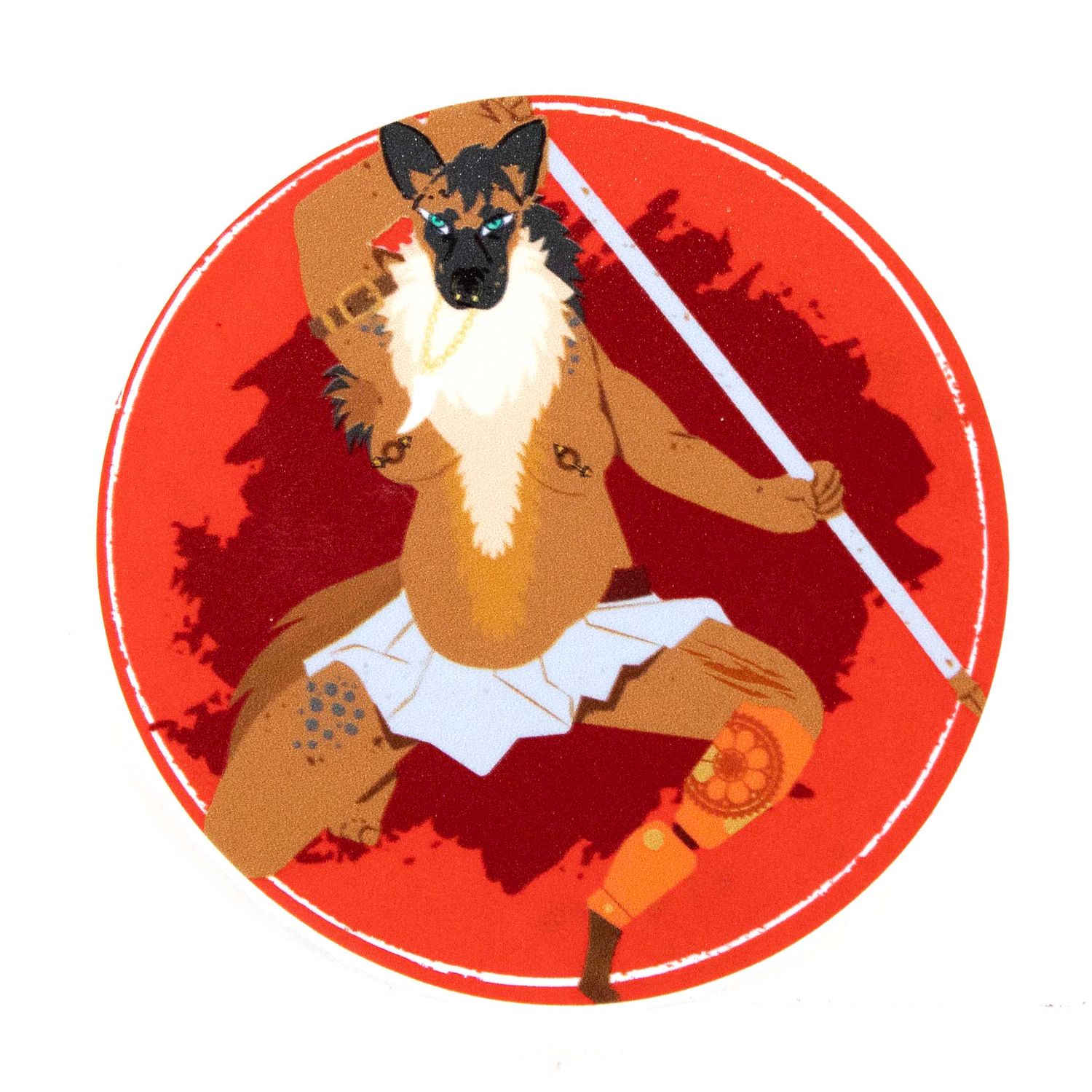Dog Pierced, sticker LAPR789