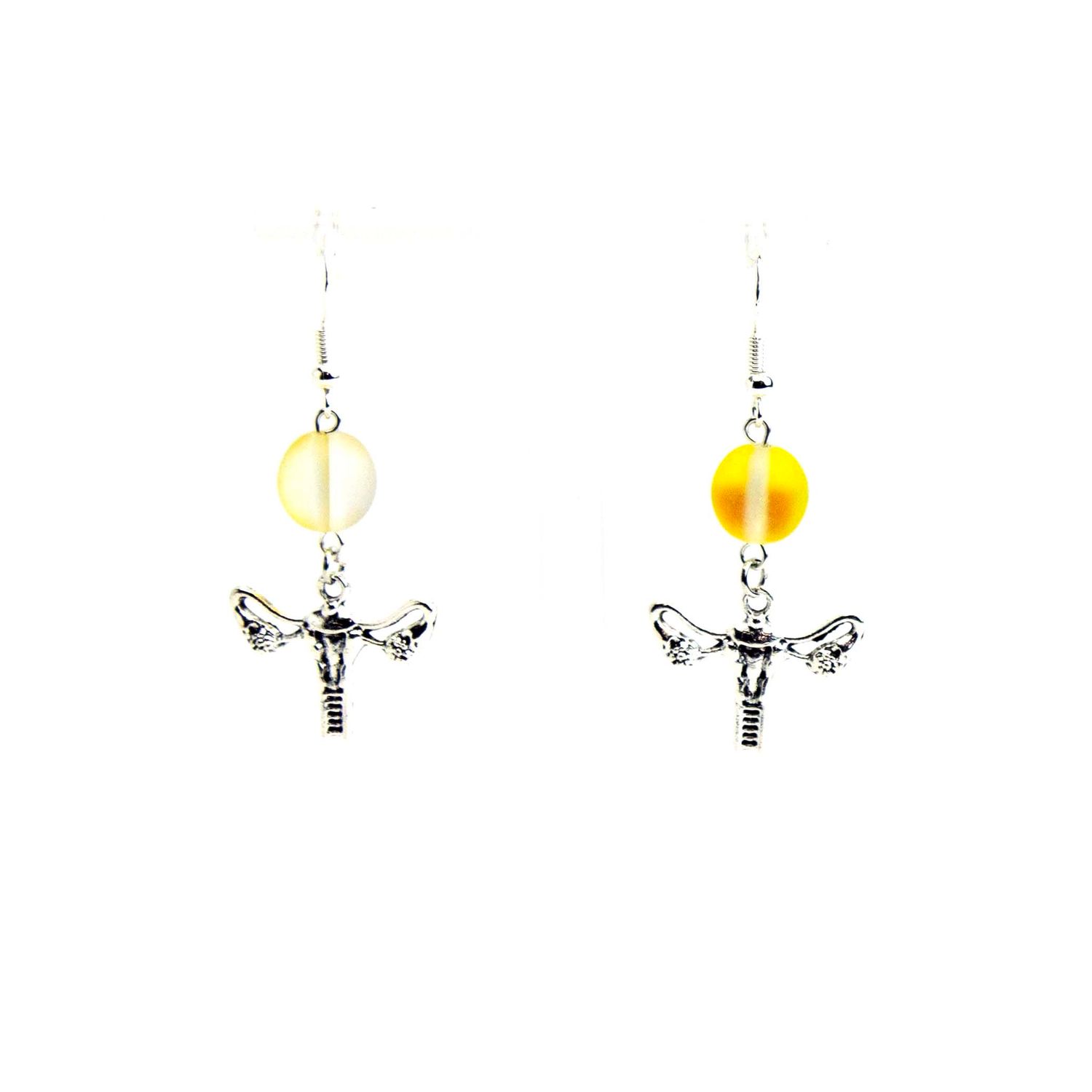 Yellow Uterus, earrings LAPR816