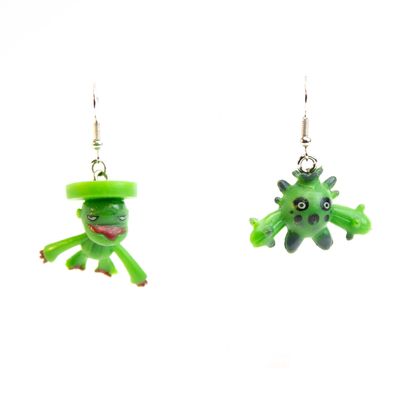 Green Monsters, earrings LAPR808
