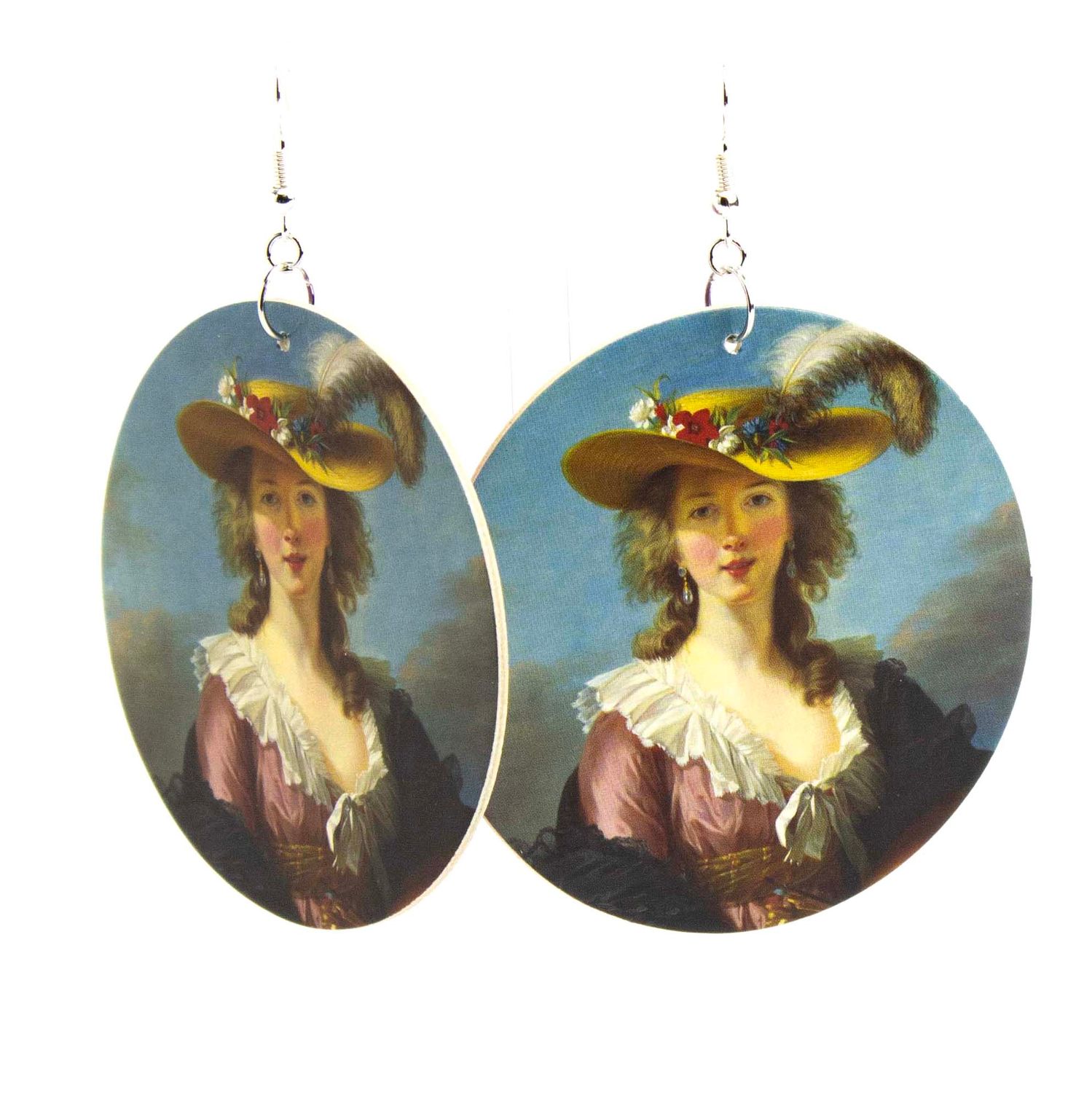 Elisabeth Vigee LeBrun Self Portrait, earrings LAPR817