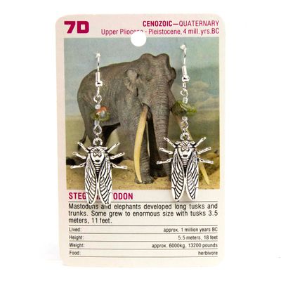 Cicada Green Stones, earrings LAPR806