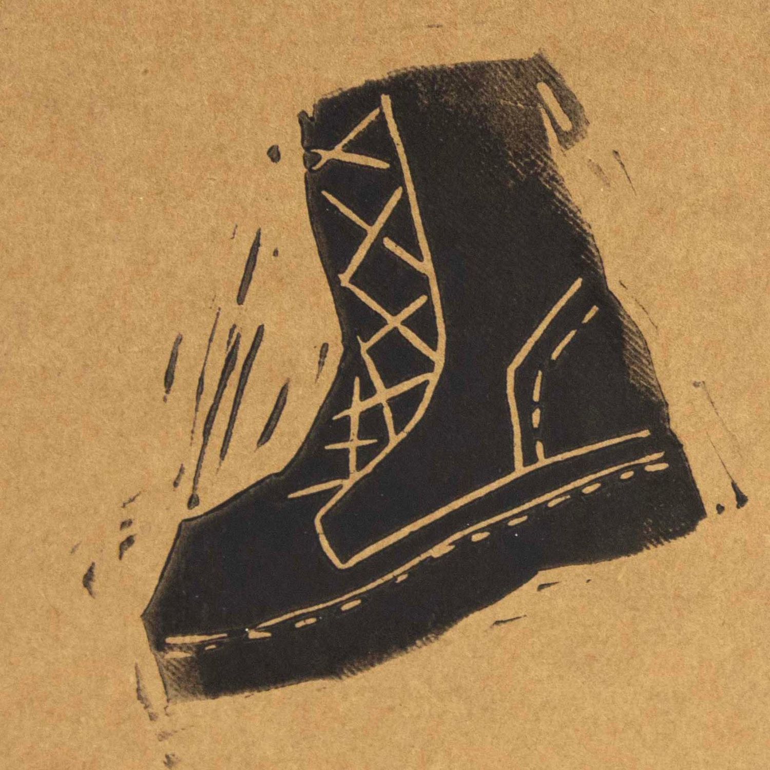 Boot, woodblock card LAPR745