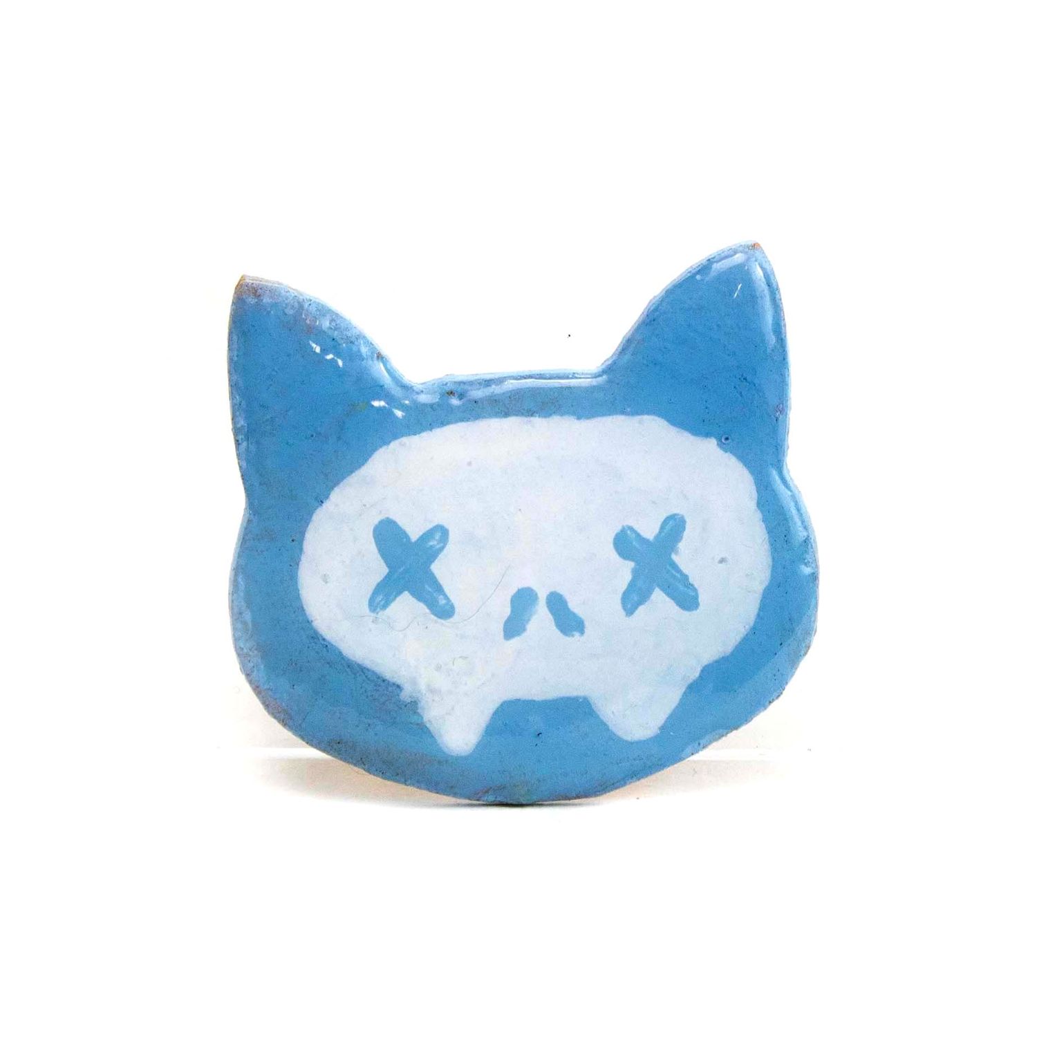 Blue Skull Cat, pin LAPR768